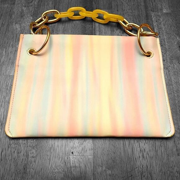 HOW House Of Want Rainbow Vegan Leather Bag Purse NWOT - Picture 3 of 5